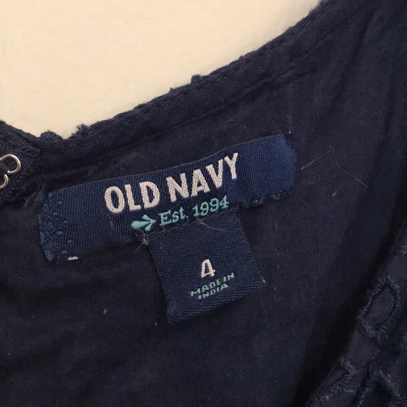 Navy eyelet dress - Picture 3 of 6